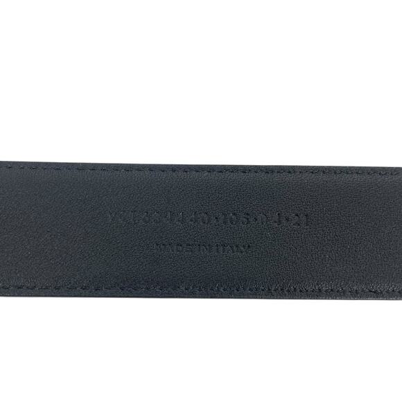 Saint Laurent Cassandre Grained Leathe Belt Square Buckle Black Size 105/42 - Picture 11 of 11